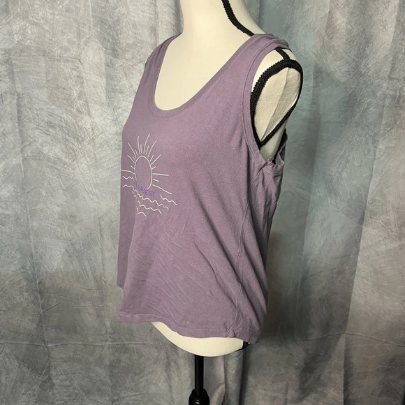 Beachbody Be Your Best Sun & Waves Purple Racerback Tank - size medium - Picture 5 of 9